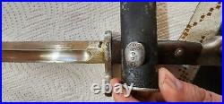 Weyersberg Kirschbaum & Co. Solingen Bayonet & Scabbard in pre owned condition H4