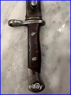 Weyersberg Kirschbaum & Co Solingen vintage Bayonet & Scabbard. Circa 1895-1901