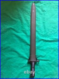 Wilde Drop Forge Tool Company Usn Navy Mark1 Model1905 1943 Bayonet Scabbard Ww2