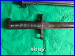 Wilde Drop Forge Tool Company Usn Navy Mark1 Model1905 1943 Bayonet Scabbard Ww2