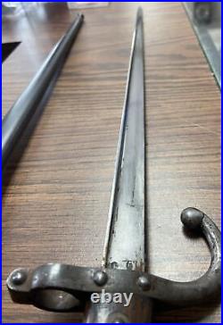 Wwi French Gras Bayonet With Scabbard Excellent Condition