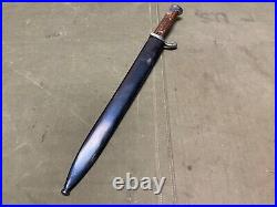 Wwi German Army Prussian M1893 Gew98 G98 98g Rifle Butcher Bayonet & Scabbard